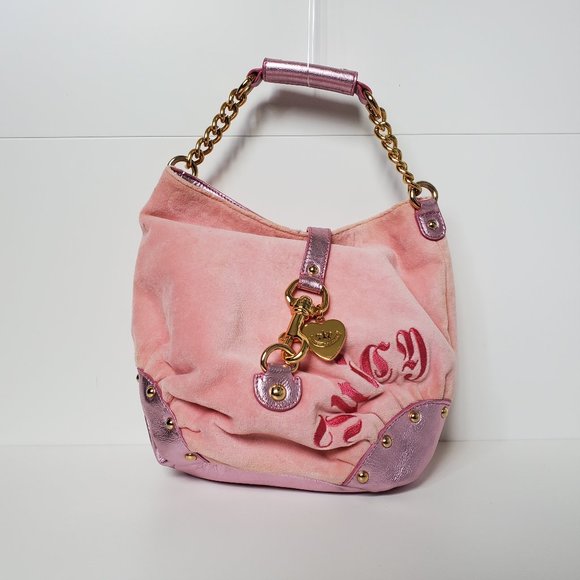 Juicy Couture Handbags - RARE | Juicy Couture | Vintage Velour Baby Pink Shoulder Bag | Y2K